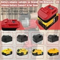 thumbnail image 4 of Battery Adapter for Milwaukee 12V, for DeWalt 20V & for Milwaukee M18 18V Li-on Battery Convert to for Milwaukee M12 12V Battery, for Milwaukee M12 12V Power Tool, 4 of 10