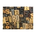 thumbnail image 3 of Tiptophomedecor Background & Patterns Wallpaper Wall Mural - Wooden Letters, 3 of 8