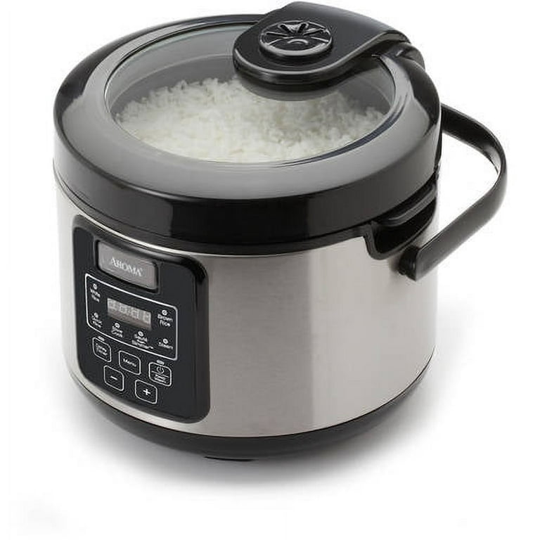 Nostalgia HCRC16BK Black HomeCraft 16-Cup Rice Cooker & Food