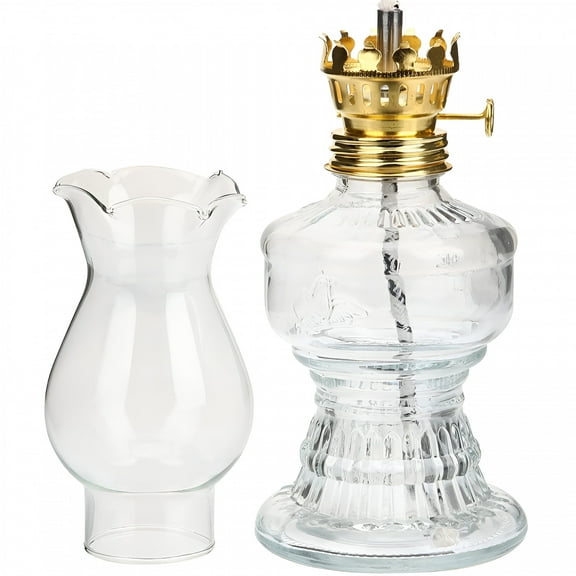 HIBIBUD Oil Lamp Rustic Kerosene Lamp Retro Style Indoor Hurricane Lamp Oil Lantern