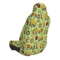 thumbnail image 2 of Wukai Cute Tractor Full Set Car Seat Covers with Soft Padding Universal Auto Front Seats Protector and Cushion Mat, 2 of 5
