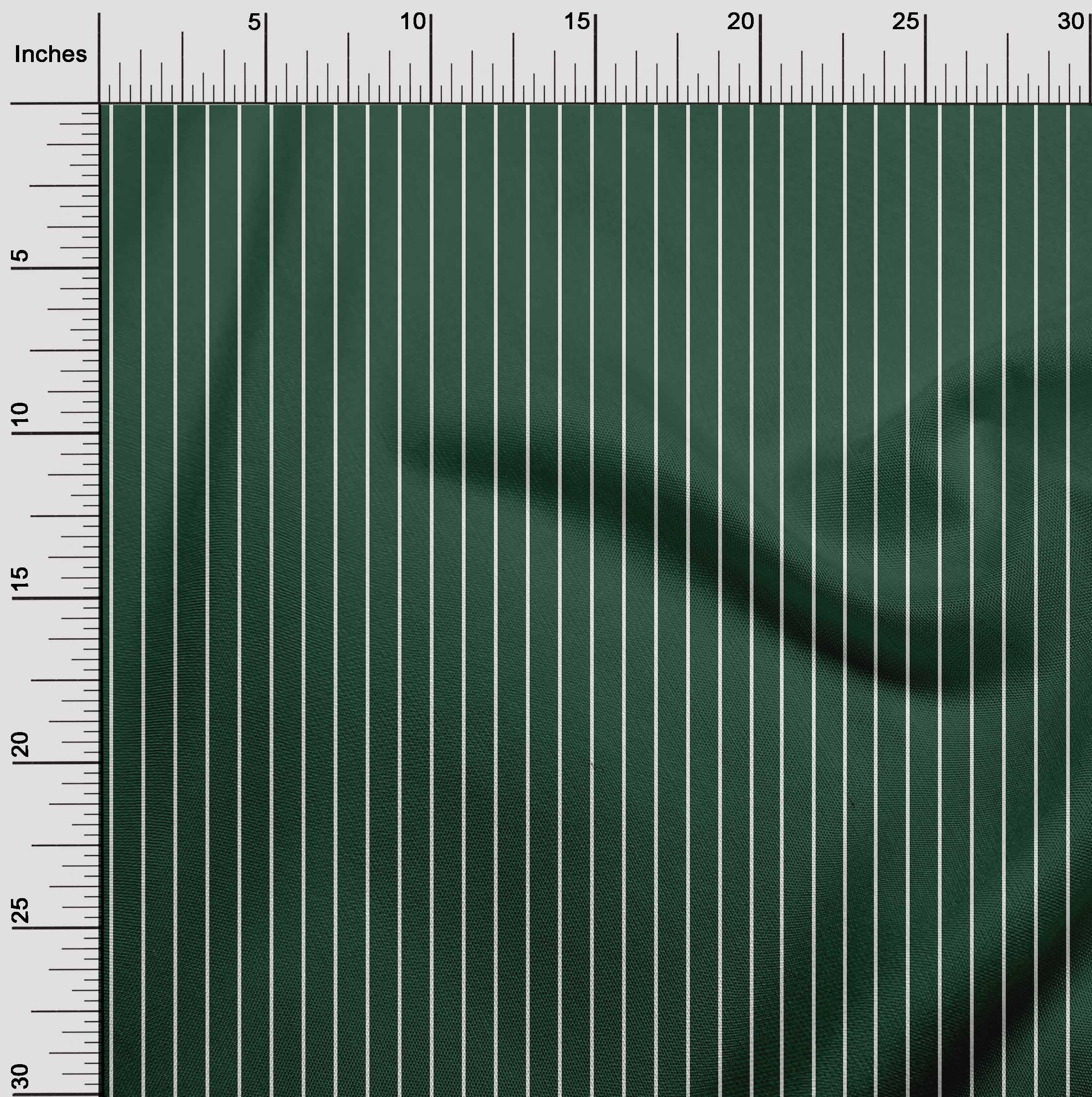oneOone Georgette Viscose Dark Teal Green Fabric Stripes Diy Clothing Quilting Fabric Print Fabric By Yard 42 Inch Wide