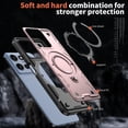 thumbnail image 4 of FIEWESEY for Moto G 5G 2025 & Moto G 5G 2026 Magnetic Case,360° Rotate Magnetic Ring Kickstand,Metal Rotated Kickstand Drop Proof Protective for Motorola Moto G 2026/2025 - Rose Gold, 4 of 6