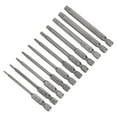 thumbnail image 3 of Uxcell 11PCS T6-T40 Torx Security Screwdriver Bit Set S2 Steel Magnetic Tamper Resistant Star Drive Drill Bit 3" Long, 3 of 5