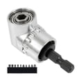 thumbnail image 1 of DYNWAVECA Tournevis Hexagonal 1/4 Pouces Support de Bit Incliné Accessoires d'Outils Électriques Anti-Rouille Extension Droite Adaptateur de Perceuse pour Maison DIY, 1 of 6