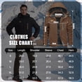 thumbnail image 7 of TACVASEN Men's Winter Ski Snow Jackets Heavyweight Waterproof Warm Fleece Hiking Coat with Hood Multi-Pockets Coffee XL, 7 of 7