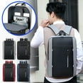 thumbnail image 1 of Neinkie Laptop Bag Wear-resistant Strong Load Bearing High Capacity Wider Shoulder Multi Pockets Carrying Notebook Waterproof Men USB Charging Backpack for Business, 1 of 8
