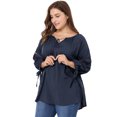 thumbnail image 2 of BluTop Cuello Redondo Mangas Raglán TalExtPaMujer Azul marino 3XL, 2 of 7