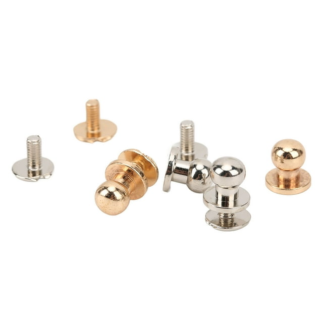 Chicago Screws, Button Stud Widely Used 200 Set For Clothes Gold And Silver Color