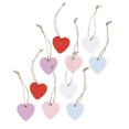 thumbnail image 2 of Gwong Decoración hogareña 10 PCS Heart Chalkboard Colorido Mini de madera en forma de corazón Pizarra colgante para signos Gwong 21061141, 2 of 6