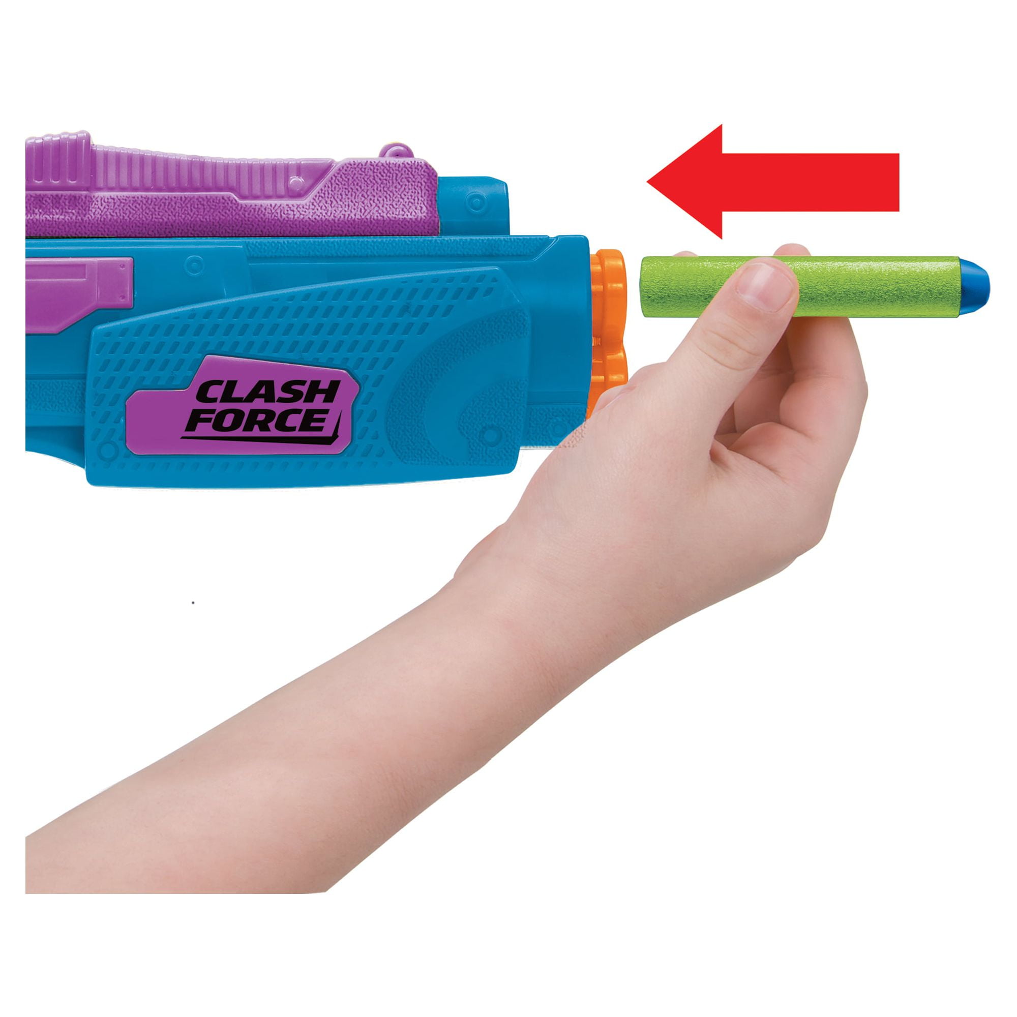Adventure Force Clash Force Combo Foam Dart Blaster Set, Auto-Advancing Barrels, 4 Blasters with 20 Accu-Blast Darts, Compat with Most Standard Nerf and XShot Blasters, Ages 8+