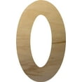 thumbnail image 1 of Wood Letter Unfinished Craft, 16'' Tall Wooden Alphabet Letter O, Paintable VBS, 1 of 3