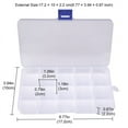 thumbnail image 3 of Designice 4 Pcs Jewelry Organizers and Storage,Removable Dividers Bead Organizer, Clear Plastic Storage Bins for Small Parts, 3 of 5
