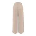 thumbnail image 6 of JIAYUE Women's Pants Ankle Length Wide Leg High Waist Palazzo Summer Flowy Beach Trousers With Pockets Trendy Bottoms For Women, 6 of 6
