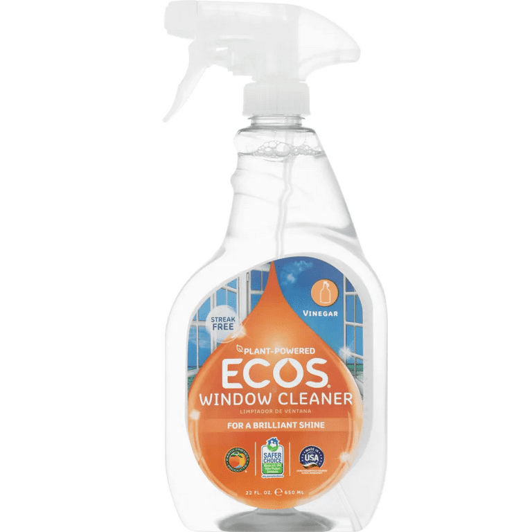 Try Our Eco-Conscious Window & Glass Cleaner Powered By Vinegar - ECOS®