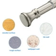 thumbnail image 6 of AmazerBath Shower Curtain Rods Tension Adjustable, 26-42 inches Rust-Resistance Tension Curtain Rod Bathroom Rod, Spring Tension Shower Rods No Drill, Nickel, 6 of 9
