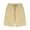 Khaki, variant on Plus Size Shorts Sevevn Ladies Fashion Summer Solid Color High Waist Loose Casual Wide Leg Shorts Pants