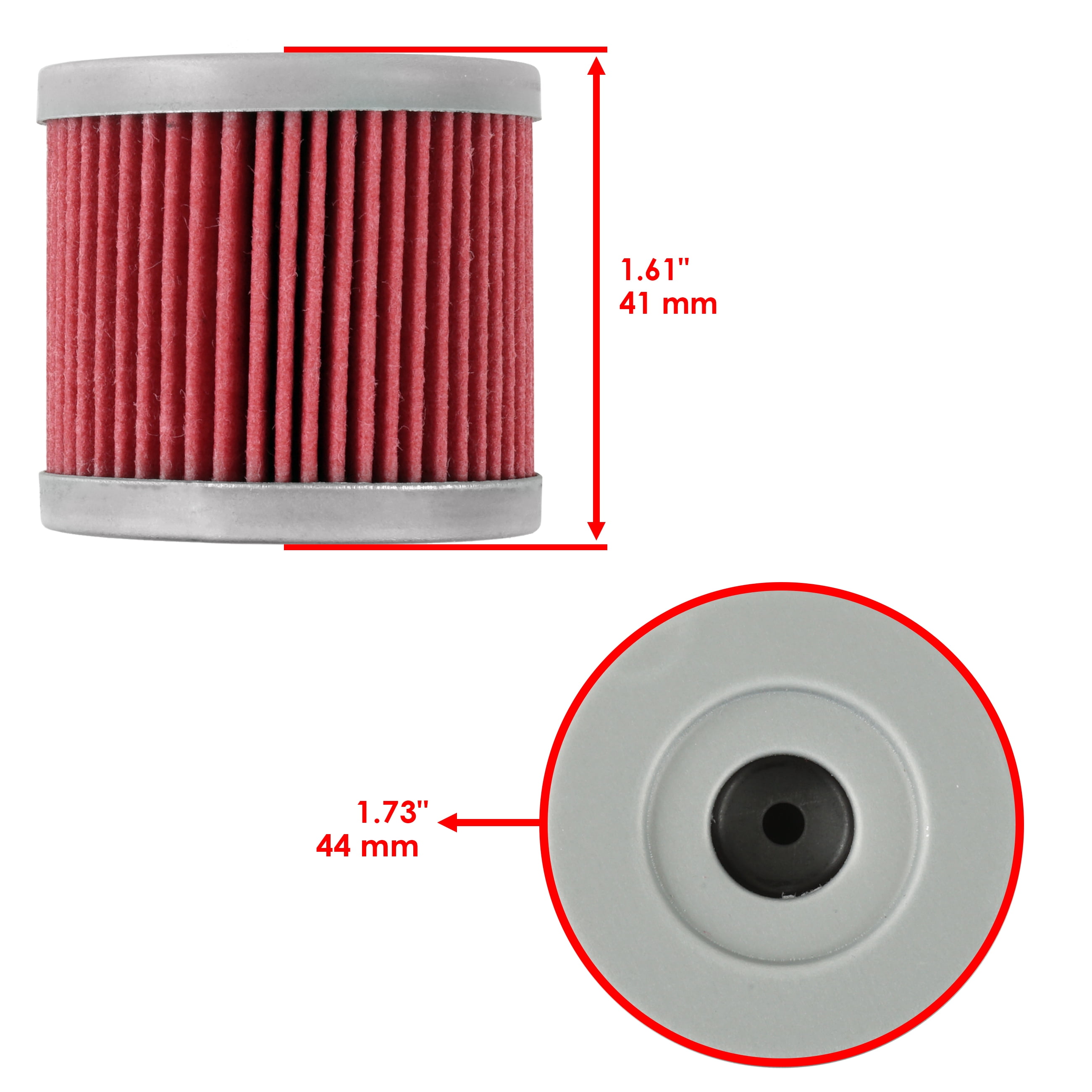 Caltric Oil Filter for Suzuki 16510-05240 16510-45H10 and Burgman AN125 1996–2000 and Epicuro UC125 UC150 1999–2003