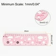 thumbnail image 2 of Unique Bargains Règle Pliante en Plastique avec Double Échelle, 20cm/8 Pieds, Rose Clair, 3 Unités, 2 of 6