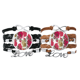 thumbnail image 1 of Red Yellow Flower Leaf Abstract pattern Pulsera pareja de cuerdas de cuero Unbranded M, 1 of 3