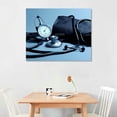 thumbnail image 2 of JRXY Canvas Wall Art Medical Hospital Background in Blue Wall Decor for Living Room 1 Pieces Stethoscope Artwork Wall Decor for Bedroom Giclee Wooden Framed Gallery Wrapped Ready to Hang 16x12in, 2 of 4