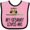 Pink and Black, variant on Inktastic Grammy Loves Me Grandchild Owl Girls Baby Bib