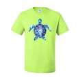 thumbnail image 2 of Sea Turtle Tie Dye Art Animal Lover Men's Graphic T-Shirt, Safety Green, 3XL, 2 of 3