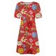 thumbnail image 5 of Vestido Corto para las Mujeres Cuello Redondo Manga Corta Impresa Suéter, Moda Casual Estilo Línea, 5 of 5
