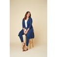 thumbnail image 6 of Seek No Further Women’s Plus Size Ponte Open Front Long Cardigan, 6 of 8