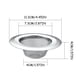 thumbnail image 3 of Sink Strainer Filter Stainless Steel | Multipurpose Drain Protector for Kitchen Bathroom | Anti-Clog Mesh Covers | Fits Most Sink, Bath, Shower Drains | 7.3cm Diameter | 3-Pack, 3 of 9