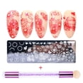 thumbnail image 2 of jiaroswwei 1Set Nail Stamping Plate Exquisite Pattern Shiny Effect DIY Nail Transfer Print Template for Makeup, 2 of 8