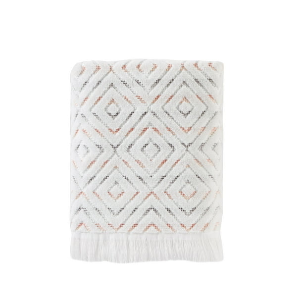 SKL Home Di Di Bath Towel, Coral, 27" x 50"