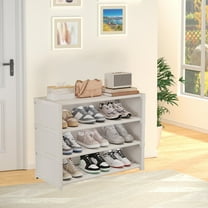 InsCrazy Shoe Rack Organizer for Kitchen Bathroom Office Living Room, Shoe Rack Simples Layer Dusts Proof Shoe Cabinet