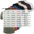 thumbnail image 3 of BXINGOHAI Men's Fashion Henley T-Shirt Short Sleeves Classic Henley Shirt Buttons Crewneck Pullover Top Army Green,2XL, 3 of 4