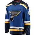 thumbnail image 2 of Men's Fanatics Robert Bortuzzo Blue St. Louis Blues Breakaway Player Jersey, 2 of 3