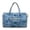 Blue, variant on KUIFORTI Blue Fish Print Quilted Puffer Tote Bag for Women, Weekender Duffel Gym Travel Work Carry On Bag, Versatile Personal Item for Yoga, Vacation, Overnight Trips