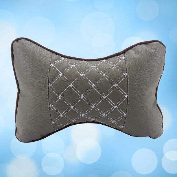 unbranded Almohada Soporte Para Cuello Con Ventilación Transpirable Para Uso En Automóvil Gris