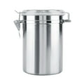 thumbnail image 1 of VIFERR Pot de Stockage des Aliments, Récipient à Café en Acier Inoxydable, Boîte de Stockage Scellée sous Vide pour le Sucre, le Thé, les Grains et les épices (1800ML), 1 of 14