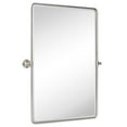thumbnail image 6 of TEHOME Farmhouse Brushed Nickel Bathroom Mirror, 20x24 inches, Pivot Rectangle, Tilting, 6 of 10