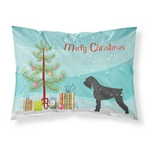 Giant Schnauzer Merry Christmas Tree Fabric Standard Pillowcase