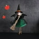 thumbnail image 1 of Fiudx Figura de Bruja de Halloween, Decoración Colgante Vintage Verde, Adorno de Cocina Espeluznante, para Uso Interior y Exterior, Decoración Festiva, Colgante Único de Halloween, Tamaño 24 X 13,5 X, 1 of 6