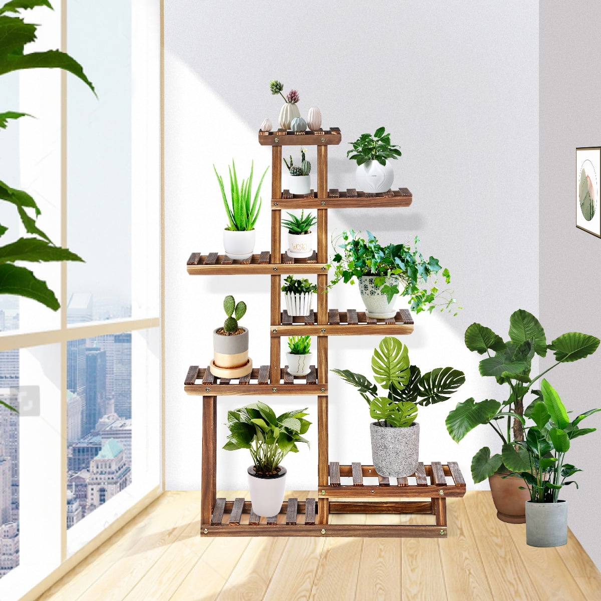 7Tier Tall Plant Stand for Indoor Multi Tier Plant Stand