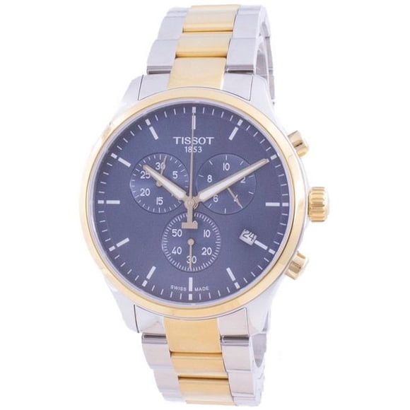 Tissot T116.617.22.041.00 45 mm T-Sport Chrono TG Quartz Classique 100M Montre de Sport pour Hommes, Noir