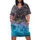 thumbnail image 1 of Gold floral mandala and confetti image Loose Pocket Dress dress summer women party dresses, 1 of 6