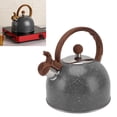 thumbnail image 4 of Stovetop Teapot, Durable Stainless Steel Plastic Quick Heating Whistling Kettle  For Kitchen Grey,Beige, 4 of 8