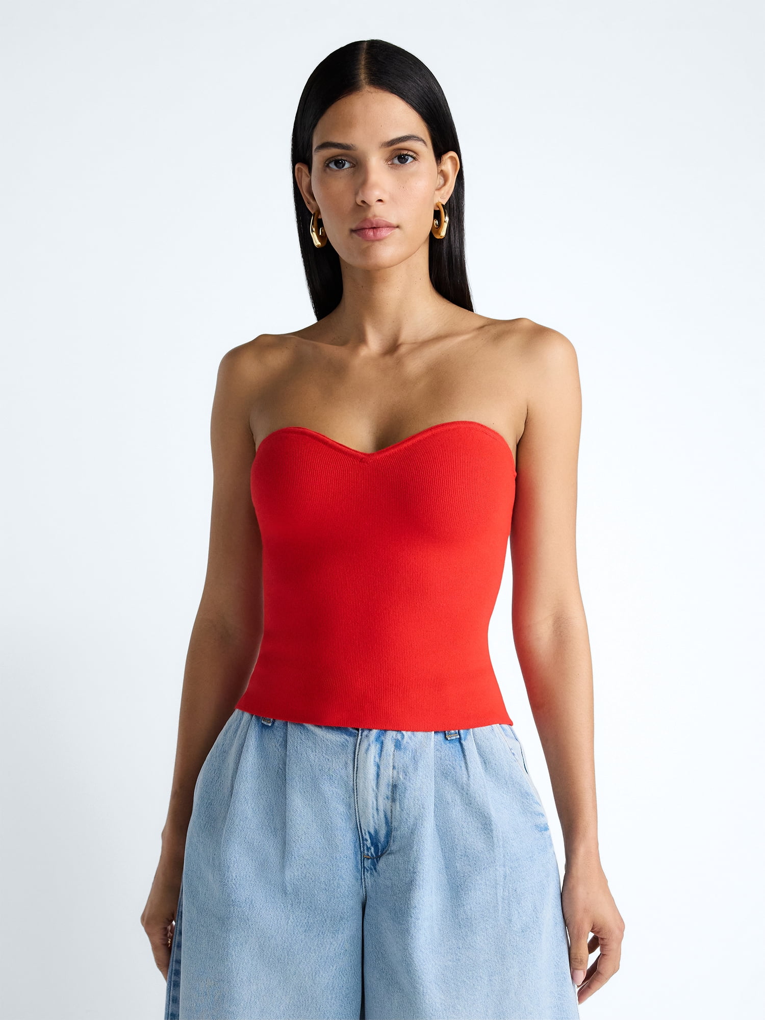 Devil Wears Prada Scoop Collection Women's Tube Top, Sizes XS-4X