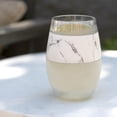 thumbnail image 3 of Host Plastic Stemless Wine Glasses, Wine Freeze Cooling Cup, 8.5 oz, Marble, 3 of 9