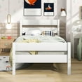 thumbnail image 2 of Twin Bed with Headboard and Footboard,White, 2 of 5