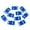 Dark Blue, variant on 10pcs Backpack Straps Webbing Side Release Buckles Clips - , 5.8x3.3x0.8cm Dark Blue