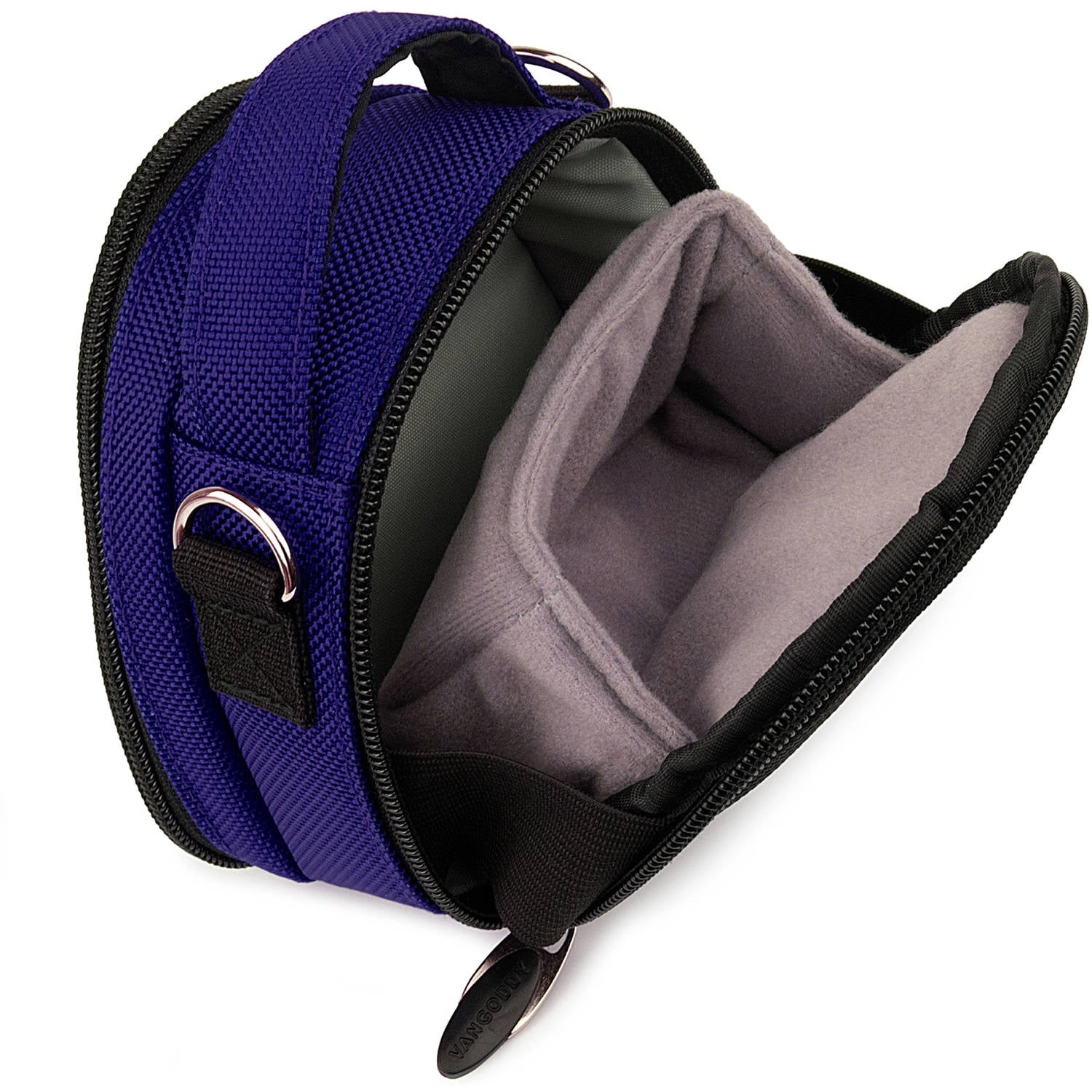 VANGODDY Mini Laurel Travel Camera Protector Case Shoulder Bag fits Compact Digital Cameras [Canon, Nikon, Samsung, Sony, Olympus, etc.] up to 4in x 3in